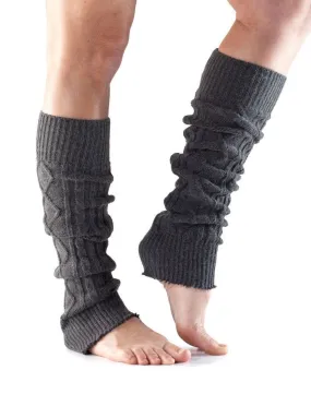 ToeSox Leg Warmers Knee High For Peak Muscle Performance Training - Grey