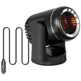 12V 120W Car Heater Fan - 2-in-1 Heating/Cooling, 4.92ft Cord, Rotatable, Portable