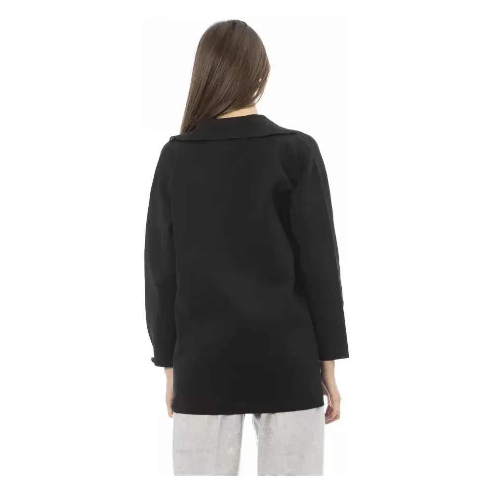 Alpha Studio Black Polypropylene Women Sweater