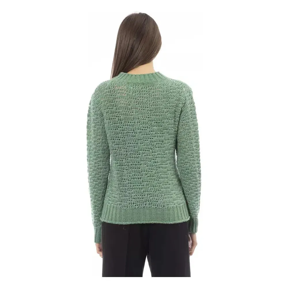 Alpha Studio Green Polyamide Women Sweater