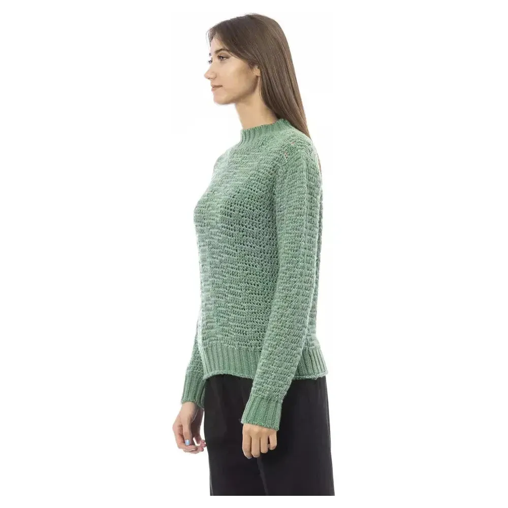 Alpha Studio Green Polyamide Women Sweater