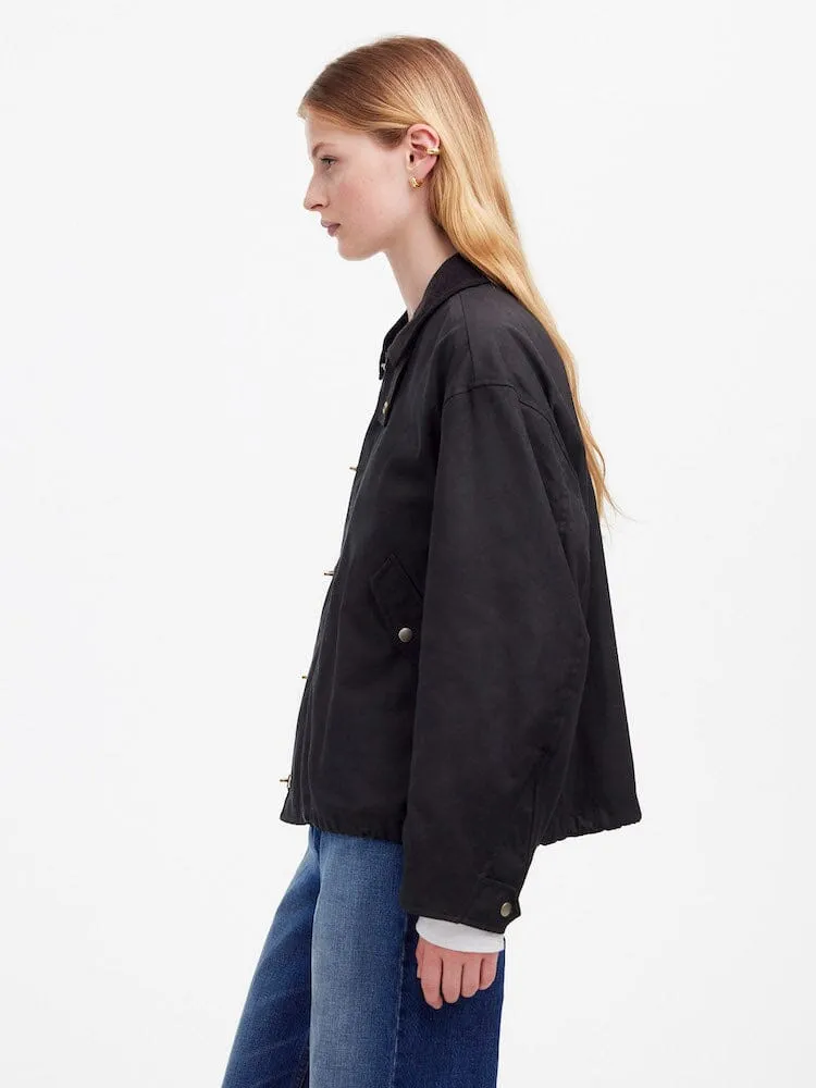 ALPHA X MADEWELL WOMEN'S WAXED COTTON CAR COAT