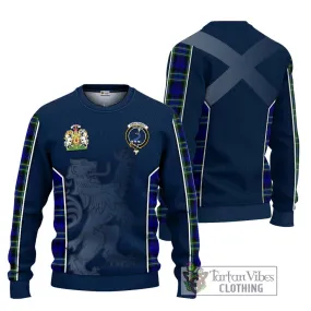 Arbuthnot Modern Tartan Ugly Sweater with Family Crest and Lion Rampant Vibes Sport Style