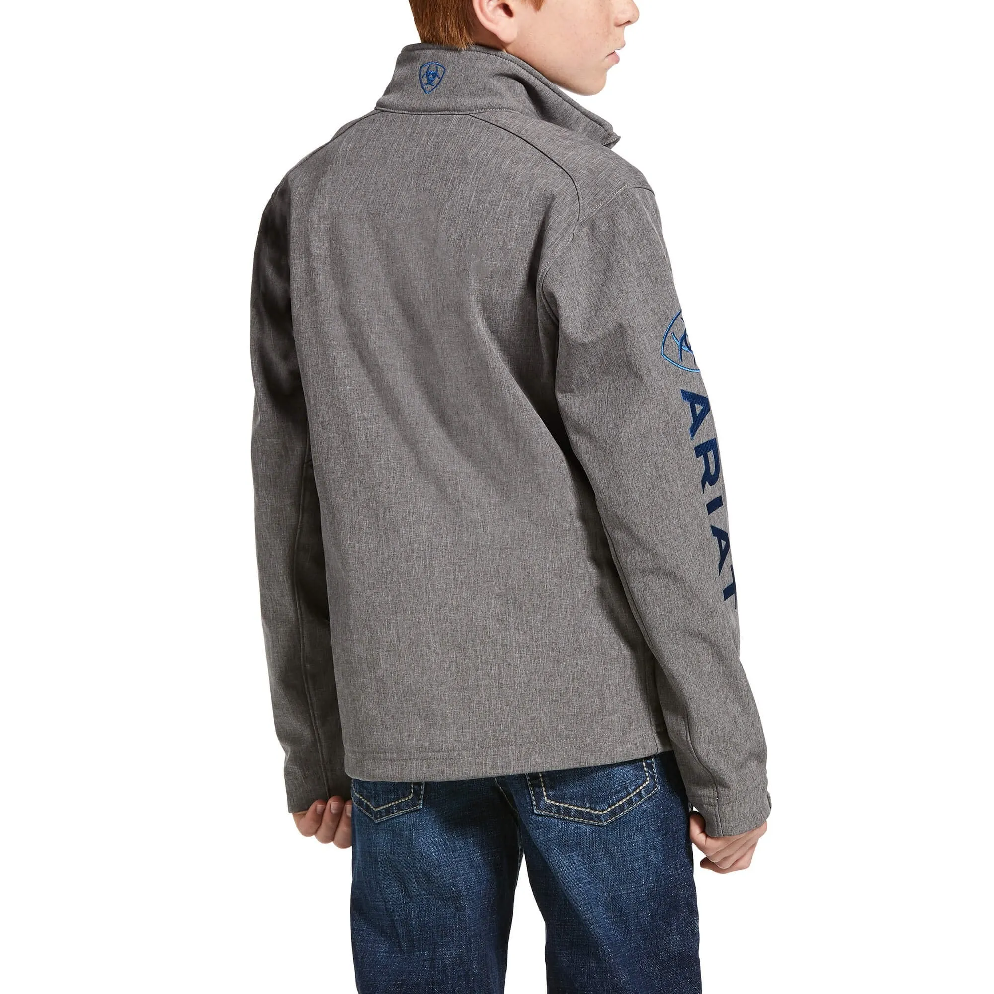 Ariat Boys' Charcoal Logo 2.0 Softshell Jacket