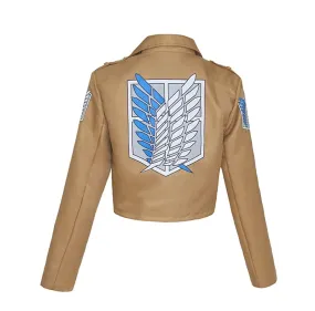 Attack on Titan | Khaki Jacket Scout Regiment Cosplay Costume |