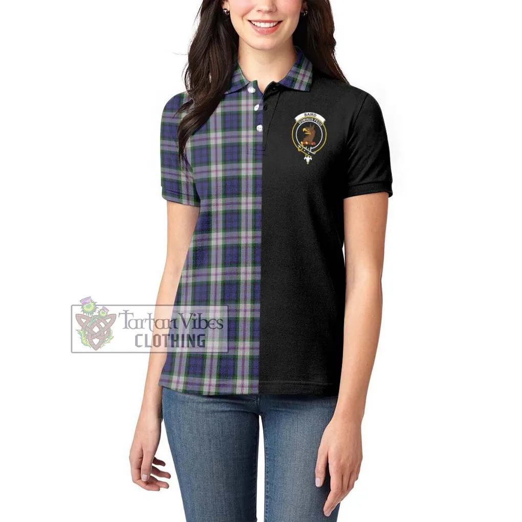 Baird Dress Tartan Women's Polo Shirt with Family Crest and Half Of Me Style