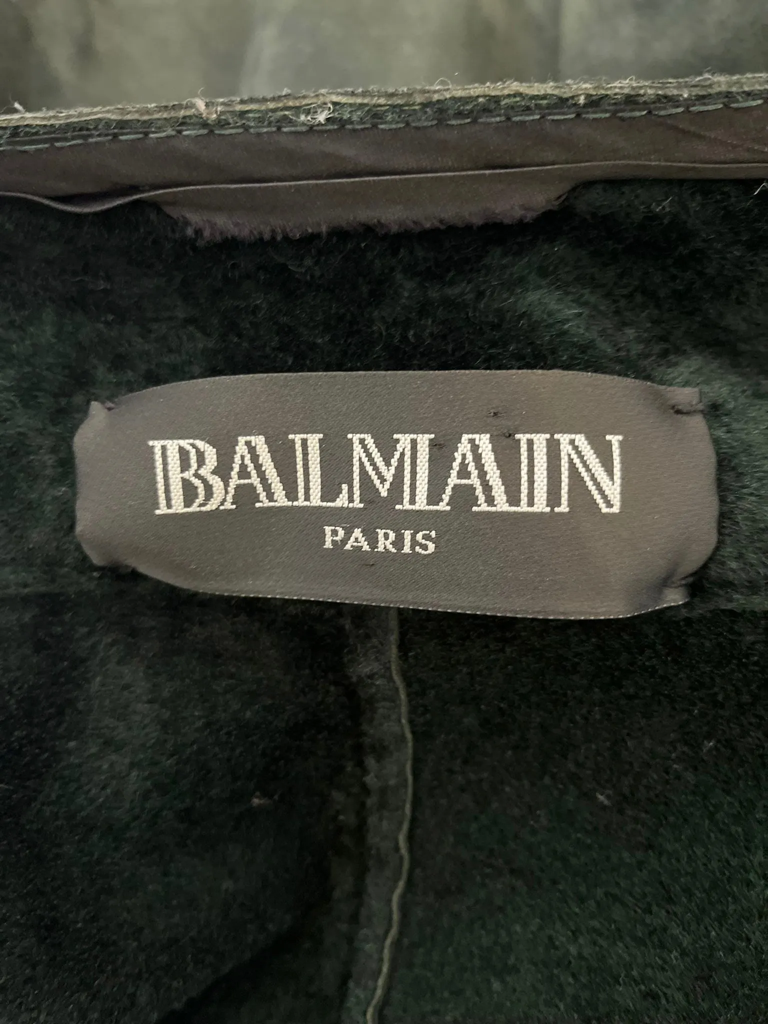 Balmain Lambskin Suede Biker Jacket. Size 40FR