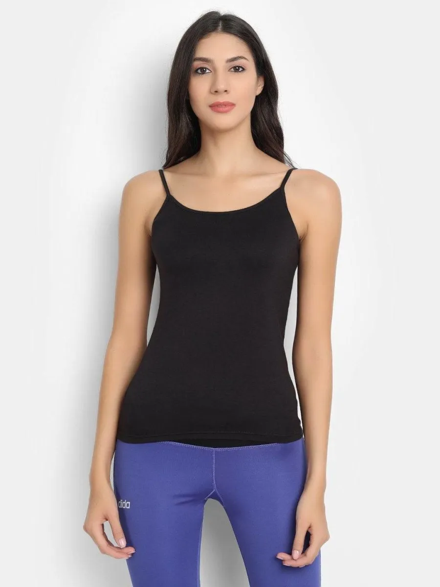 Bamboo Fabric Black Camisole - Pack of 2