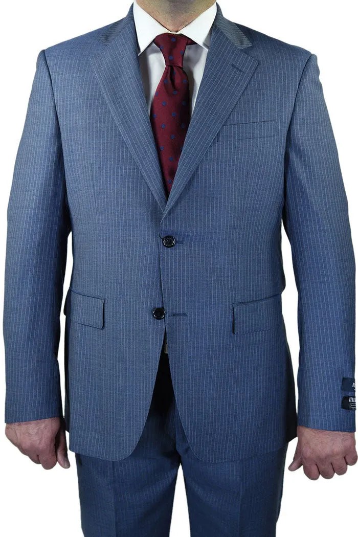 Berragamo "Modern" New Blue Pinstripe Suit