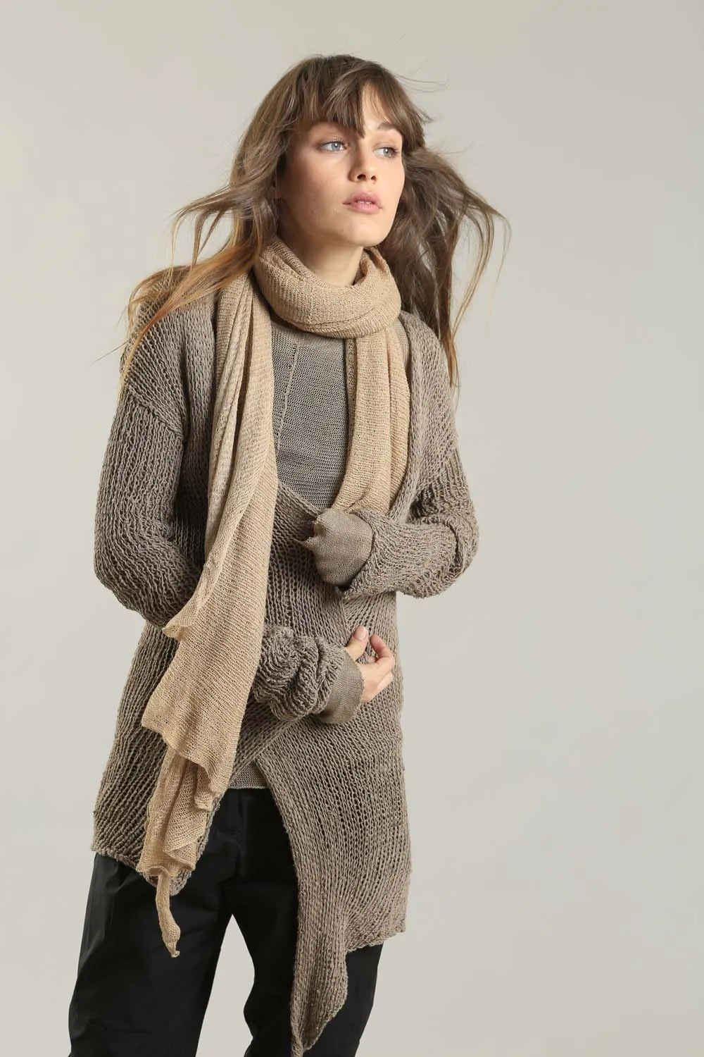 Big Air Bamboo & Soy Scarf - Send beige