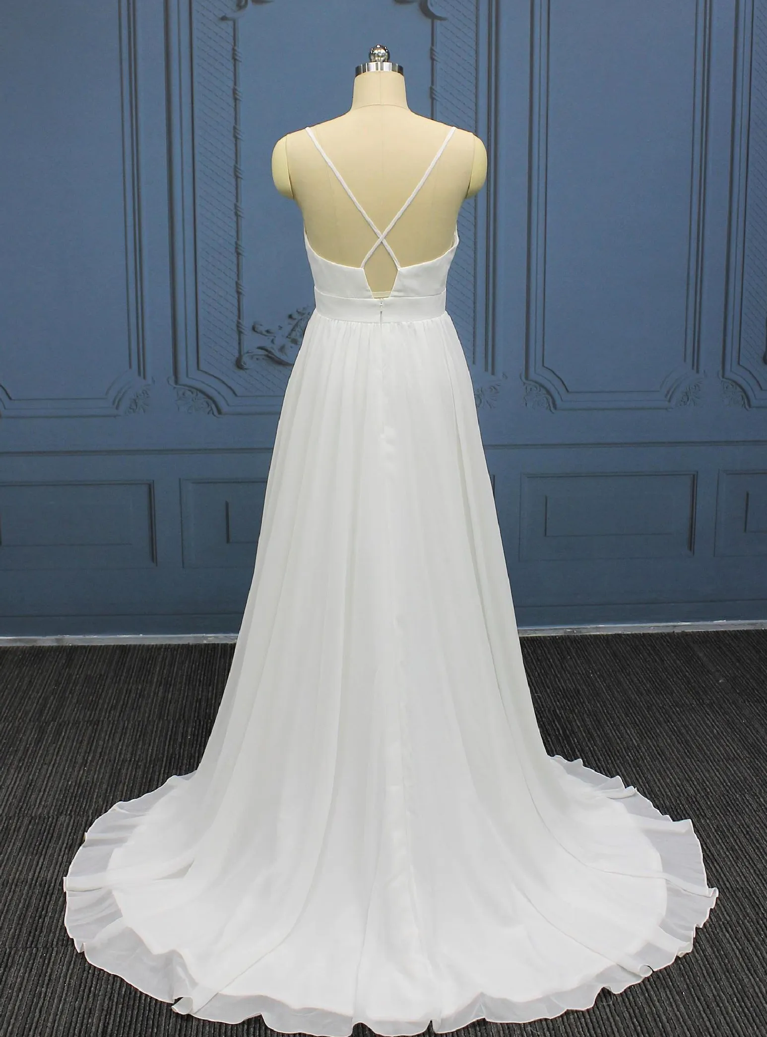 Boho Dream Chiffon Wedding A Line Bridal Dress