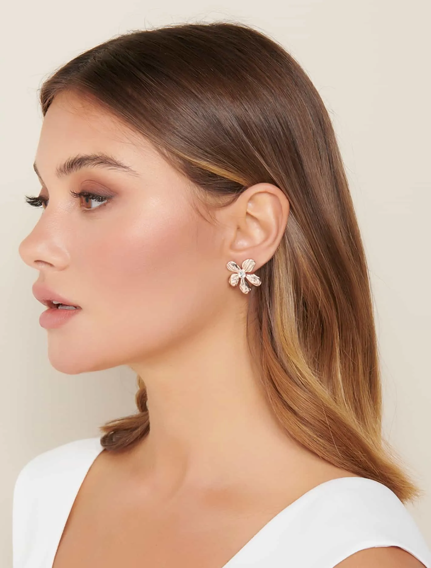 Brielle Flower Stud Earrings