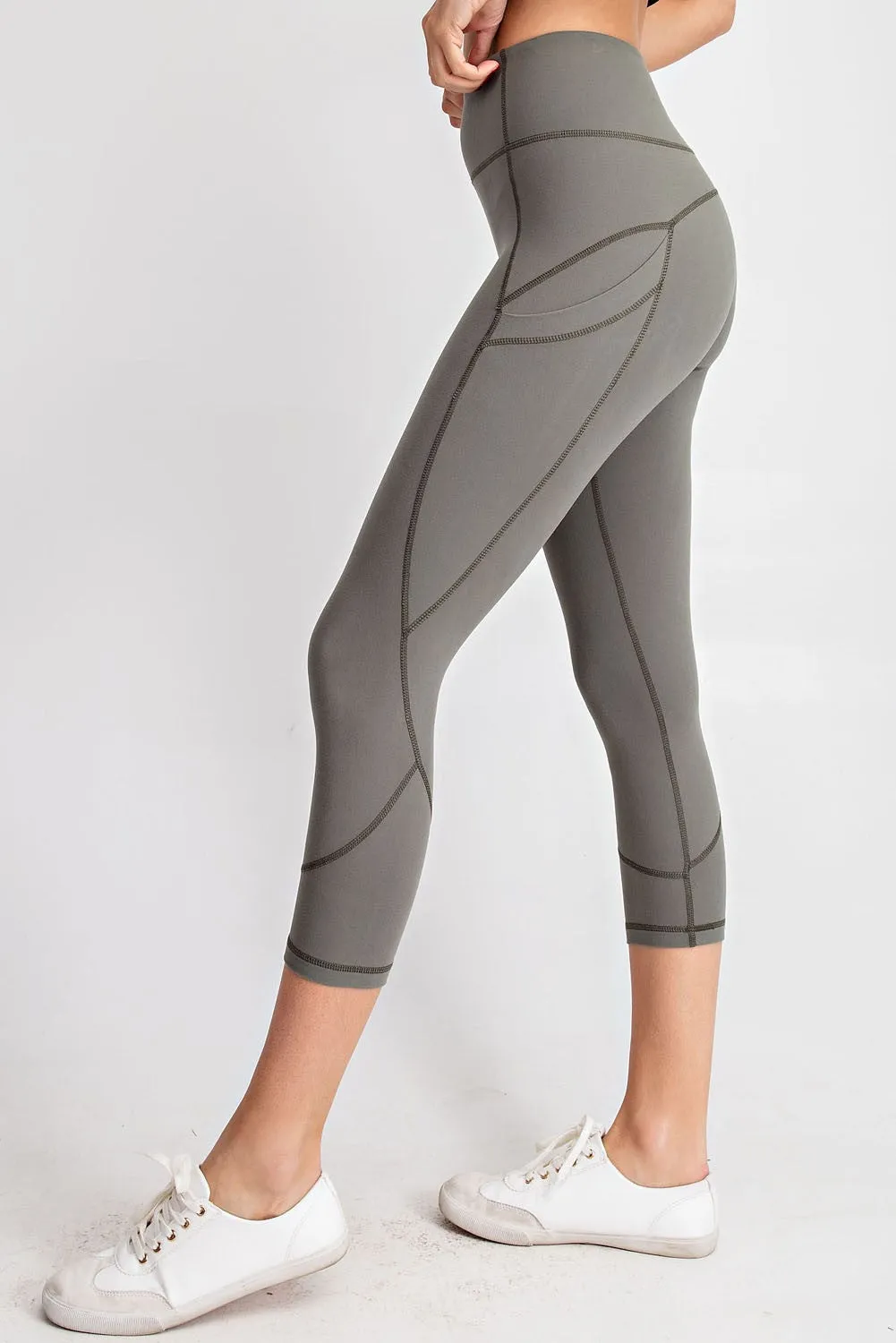 Capri Yoga Legging w/ Side Pocket- Rae Mode