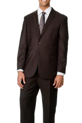 Caravelli Solid Brown Suit