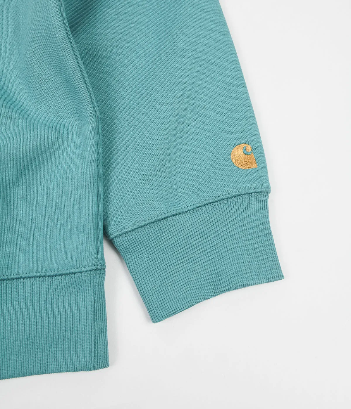 Carhartt Chase Crewneck Sweatshirt - Frosted Turquoise / Gold