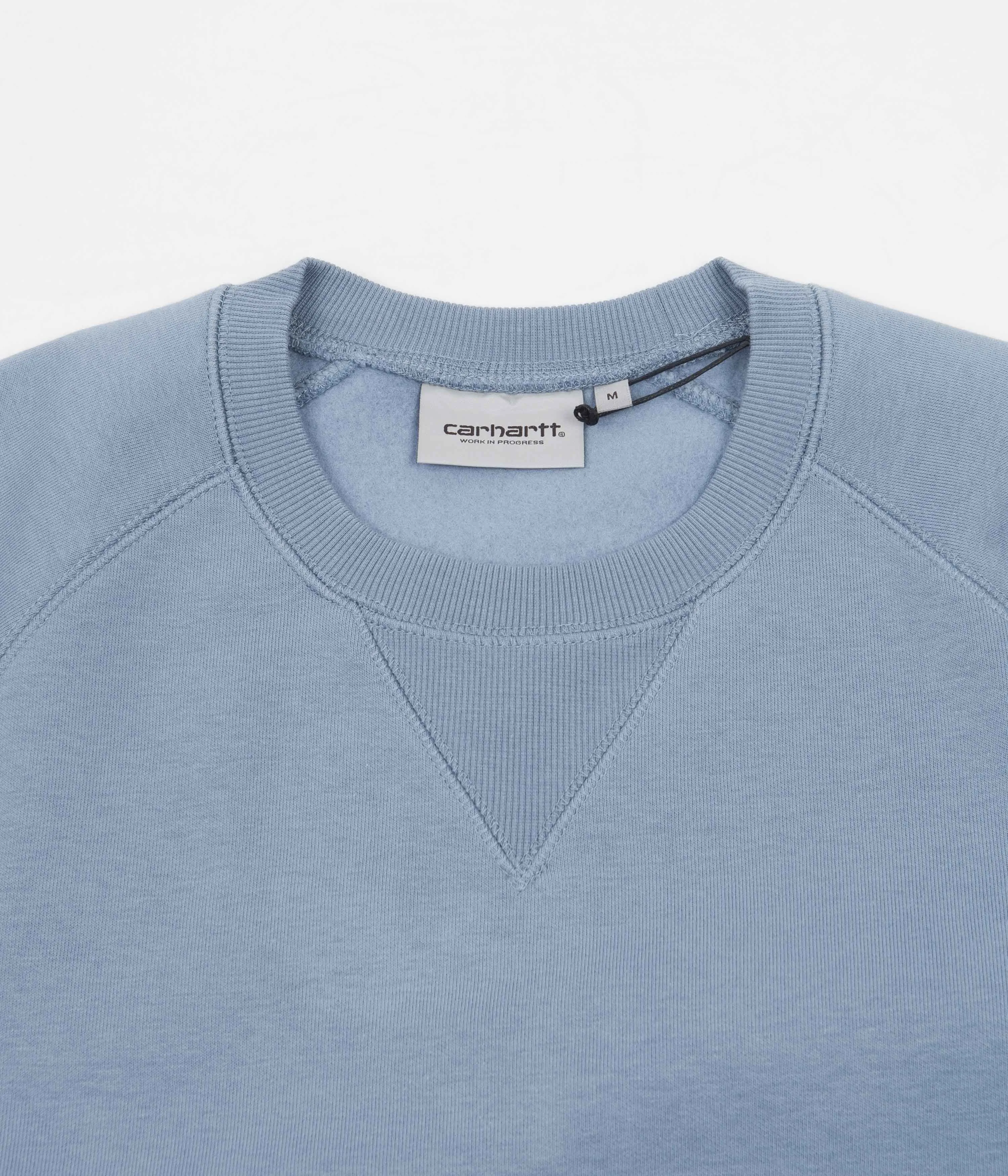 Carhartt Chase Crewneck Sweatshirt - Icy Water / Gold