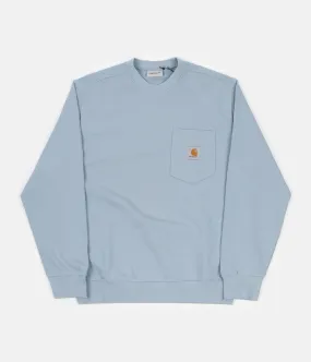 Carhartt Pocket Crewneck Sweatshirt - Frosted Blue