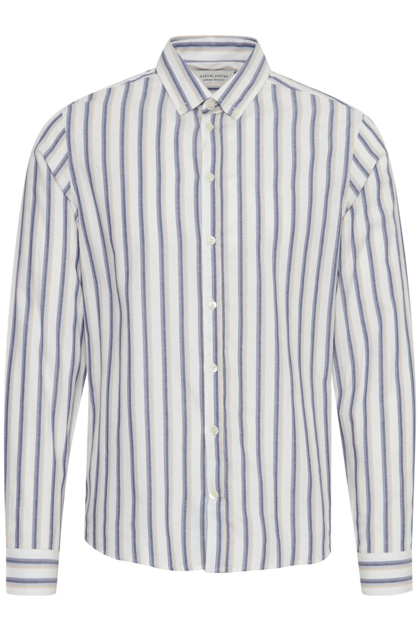 CASUAL FRIDAY - CFANTON LS BD striped shirt - 20505076