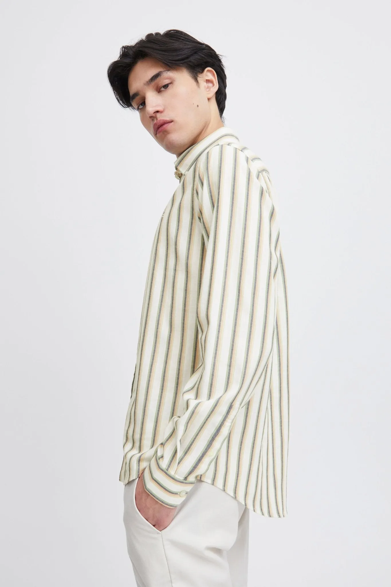 CASUAL FRIDAY - CFANTON LS BD striped shirt - 20505076