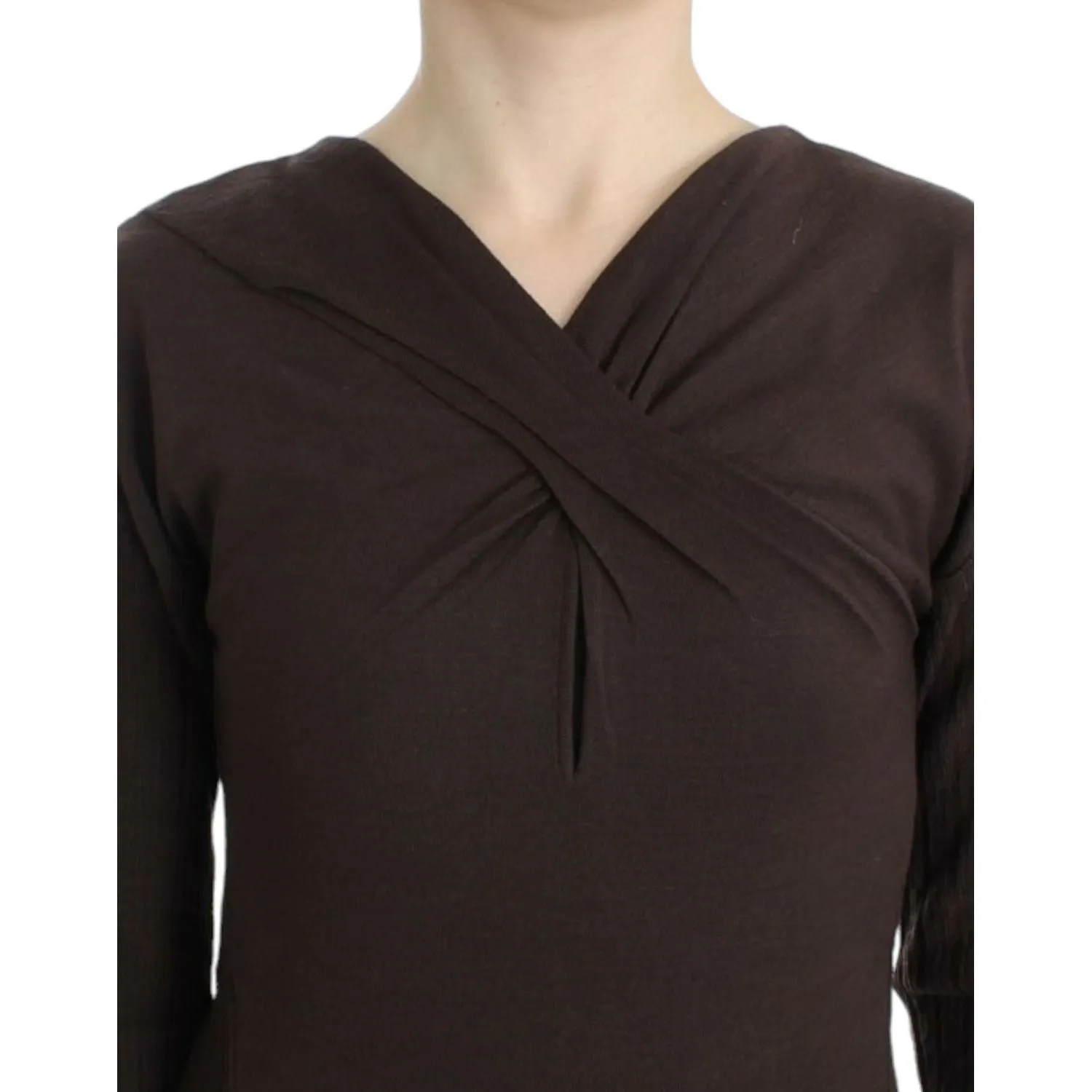 Cavalli Chic Keyhole Virgin Wool Sweater