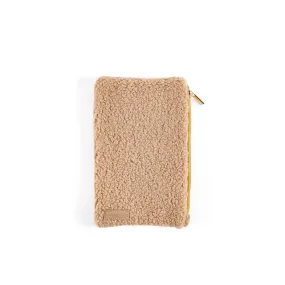 Classic Sherpa Zip Pen Pouch - Taupe