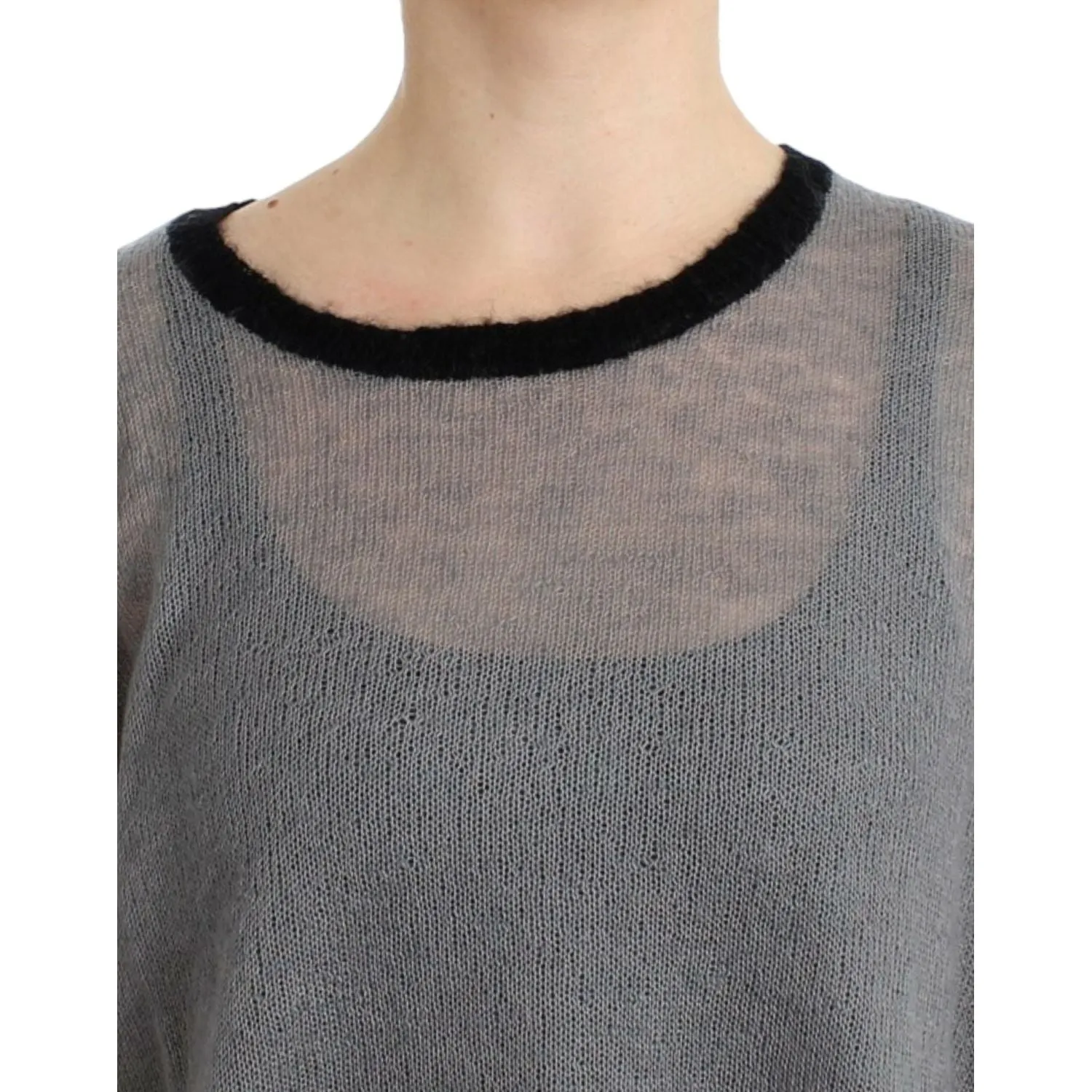 Costume National Chic Asymmetric Embellished Knit Sweater