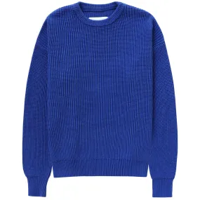 Cotton Knit Sweater Royal - Unisex