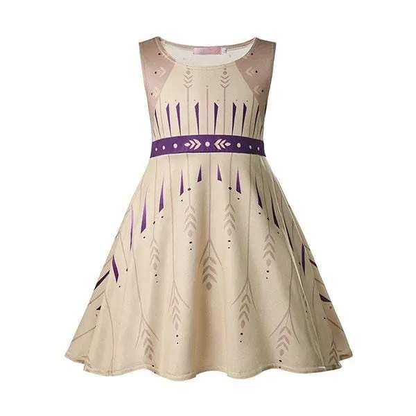 Cream Casual Princess Dress