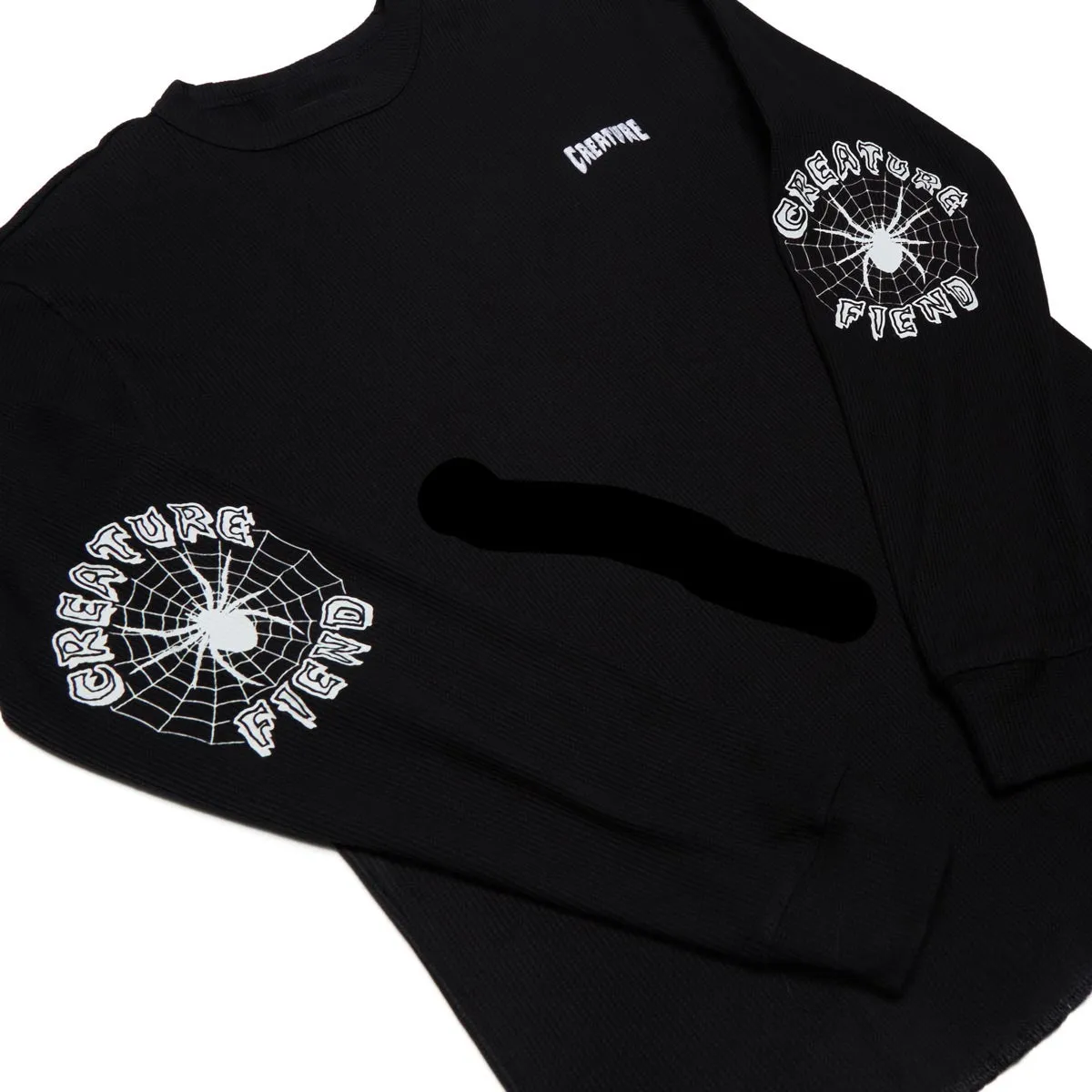 Creature Web Long Sleeve Thermal Shirt - Black