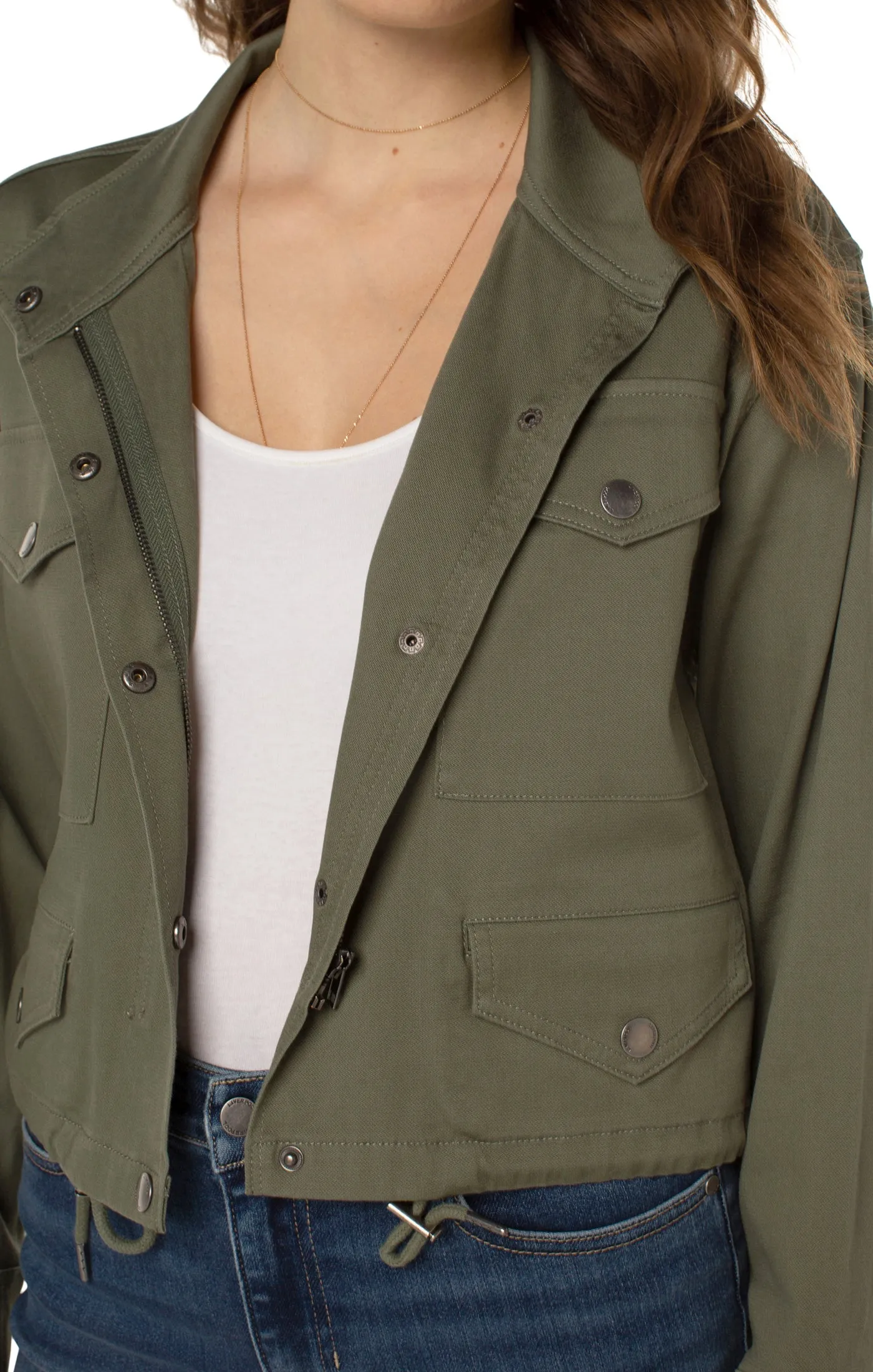 Cropped Cargo Jacket