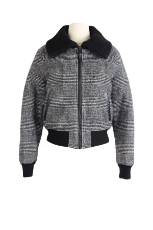 Cropped Down Wool Jacket