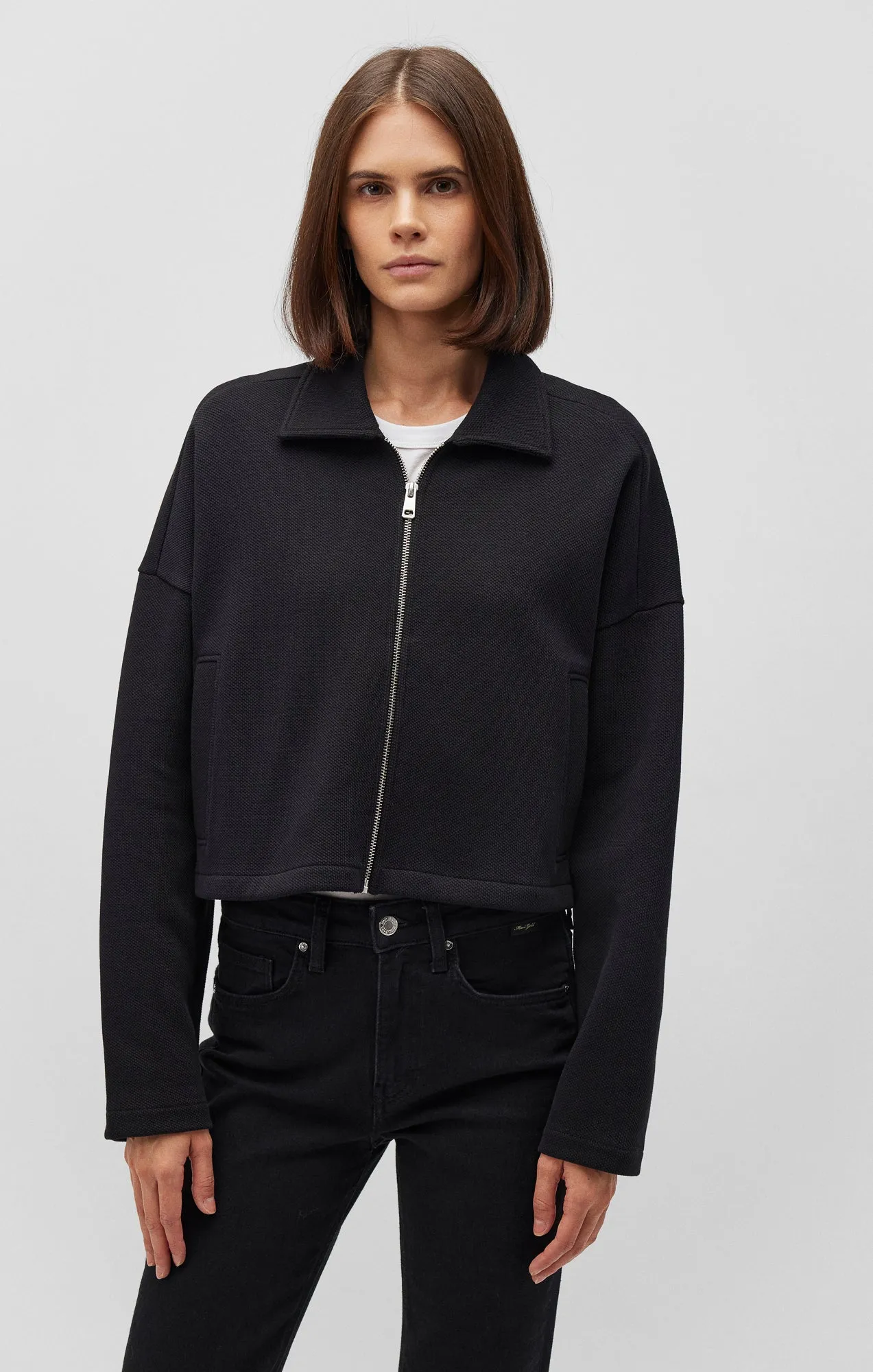 CROPPED FULL ZIP JACKET