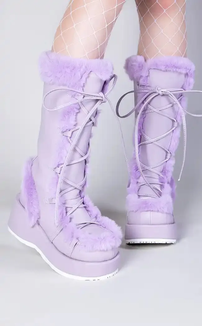 CUBBY-311 Lavender Vegan Suede Boots