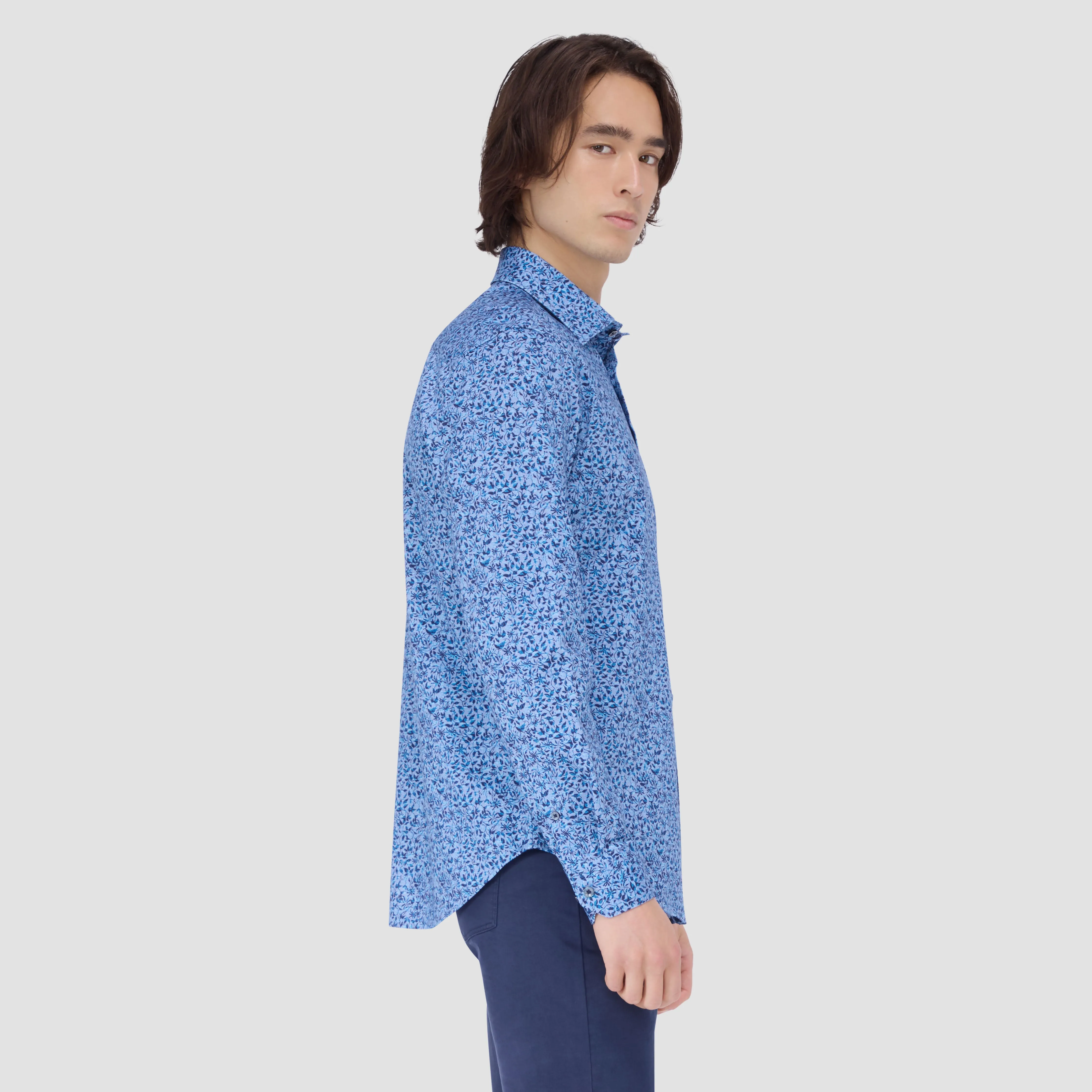 Devon Leaf Print OoohCotton Shirt