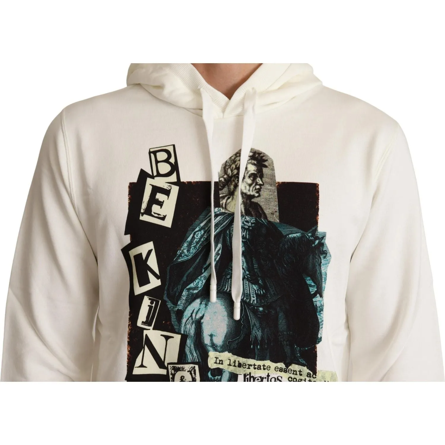 Dolce & Gabbana Regal King Motif Hooded Pullover Sweater