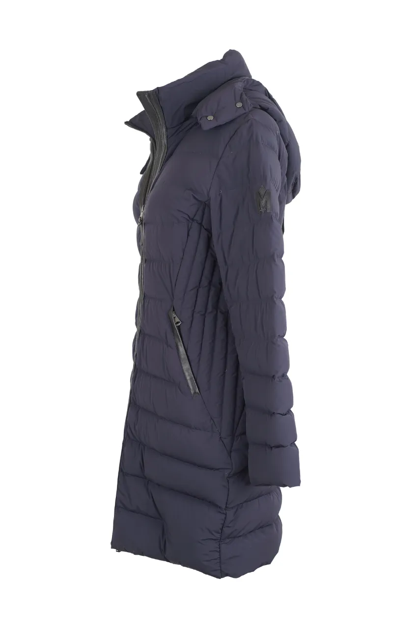 Down Filled Long Parka Coat w/ Removable Hood