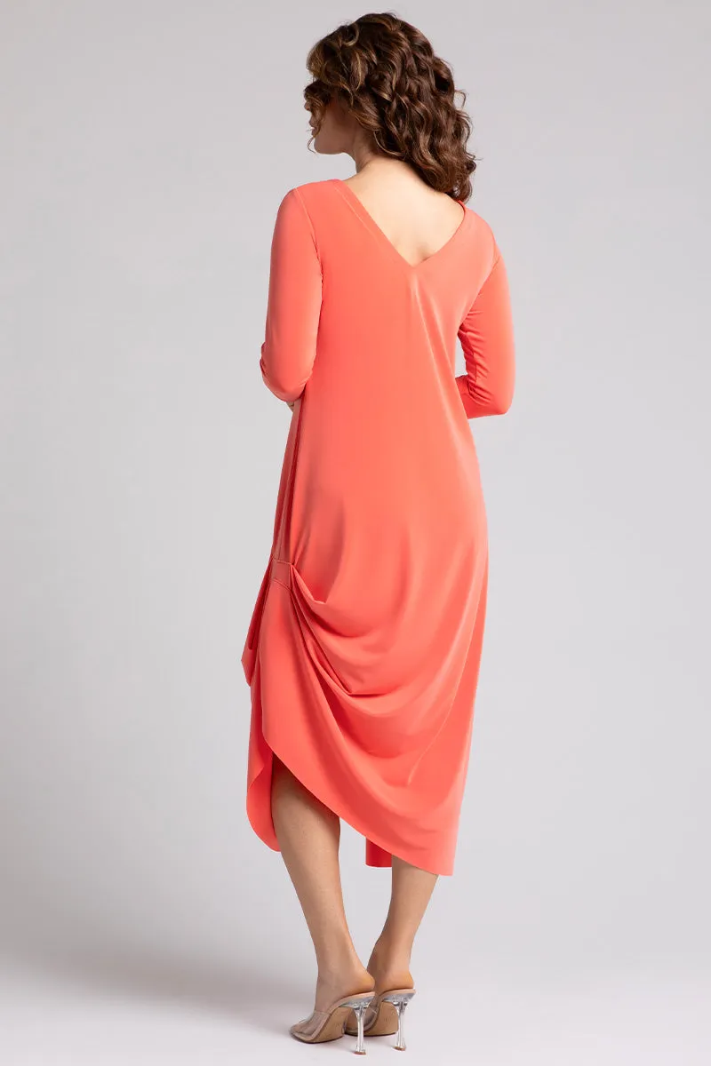 Drama Dress | Coral