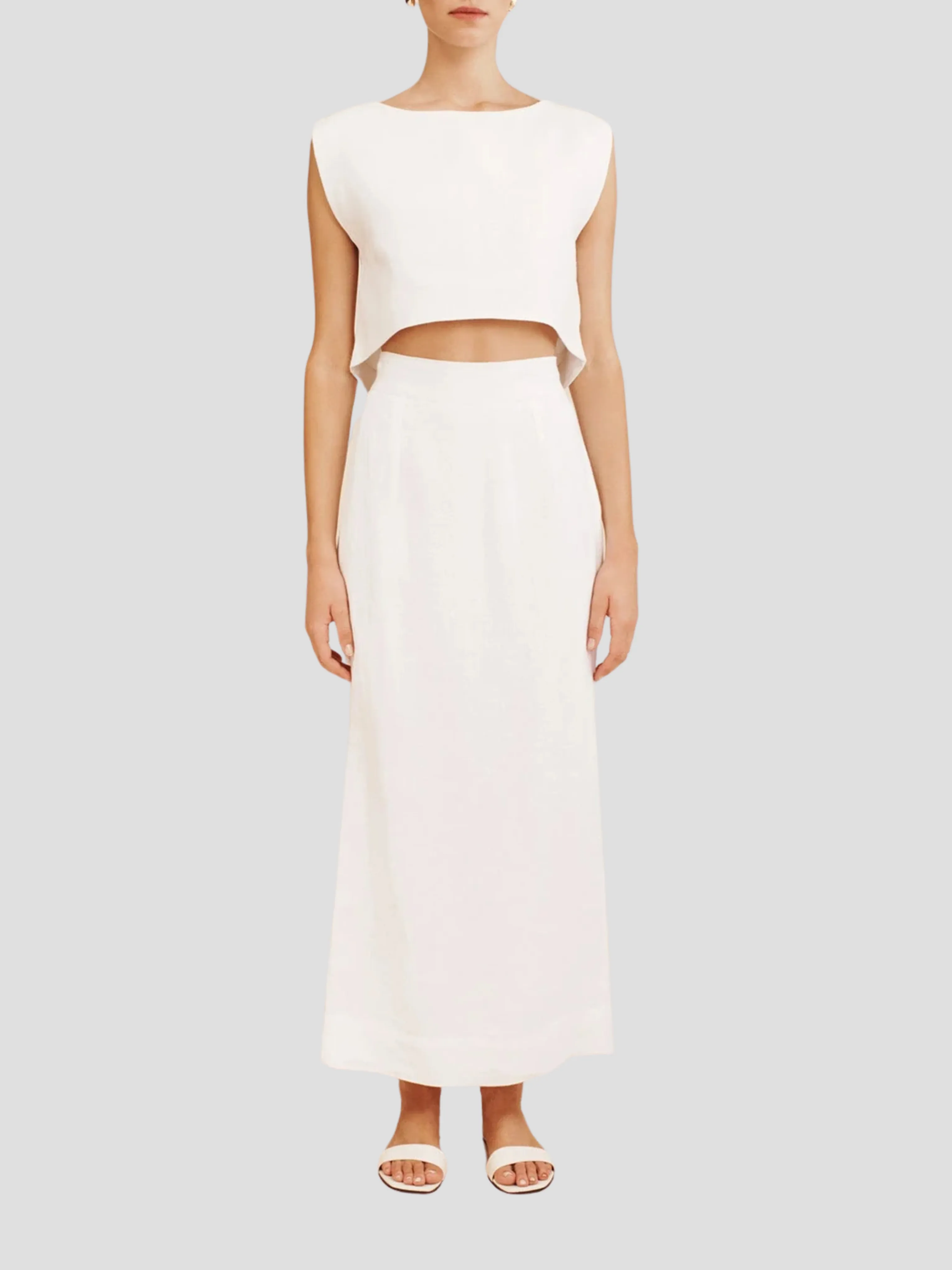 Emma Pencil Skirt in Ivory