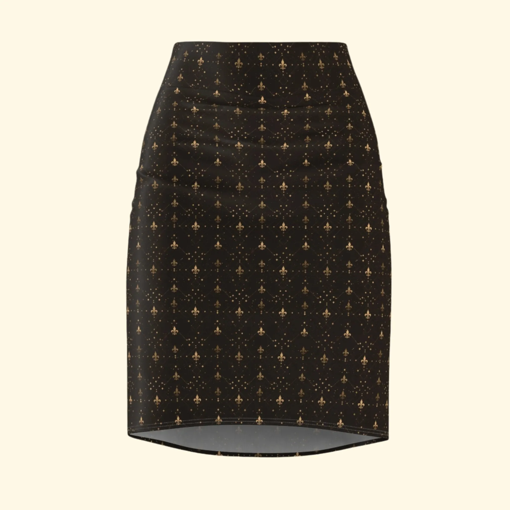 Fleur-de-Lis Pencil Skirt