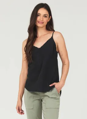 Frayed Edge Camisole - Vintage Black