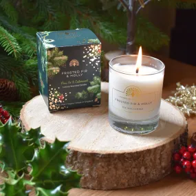 Frosted Fir and Holly Candle - Pine, Fir & Cedarwood