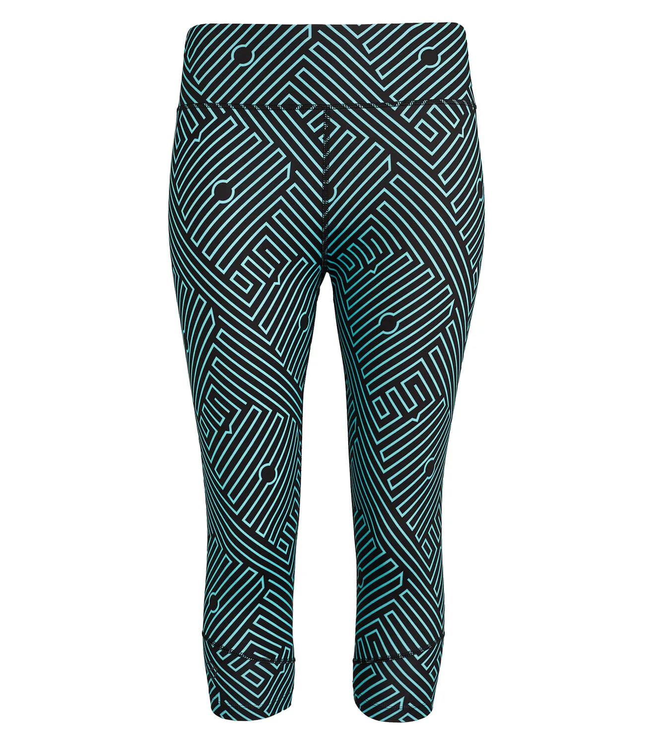 Georgia Capri Leggings - Black/Ionian Print