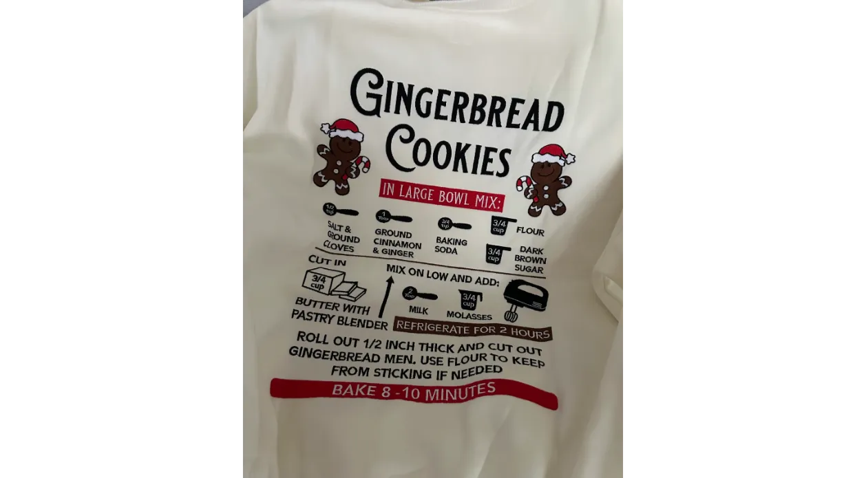 Gingerbread Cookies Sweatshirt White