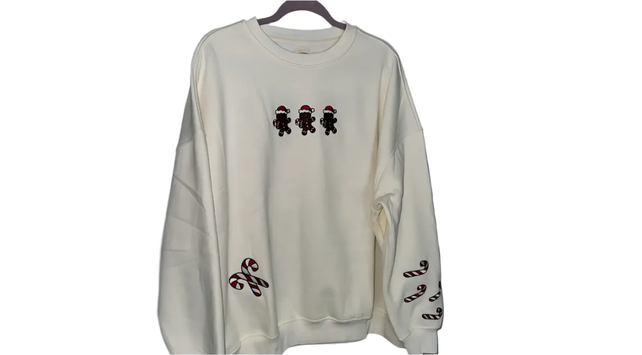 Gingerbread Cookies Sweatshirt White