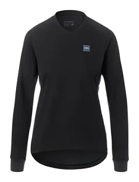 Giro Womens Roust LS Wind Jersey - Black/Grey - Size M