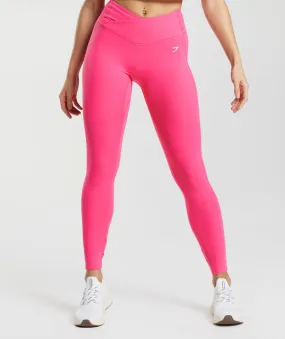 Gymshark Crossover Leggings - Bright Fuchsia