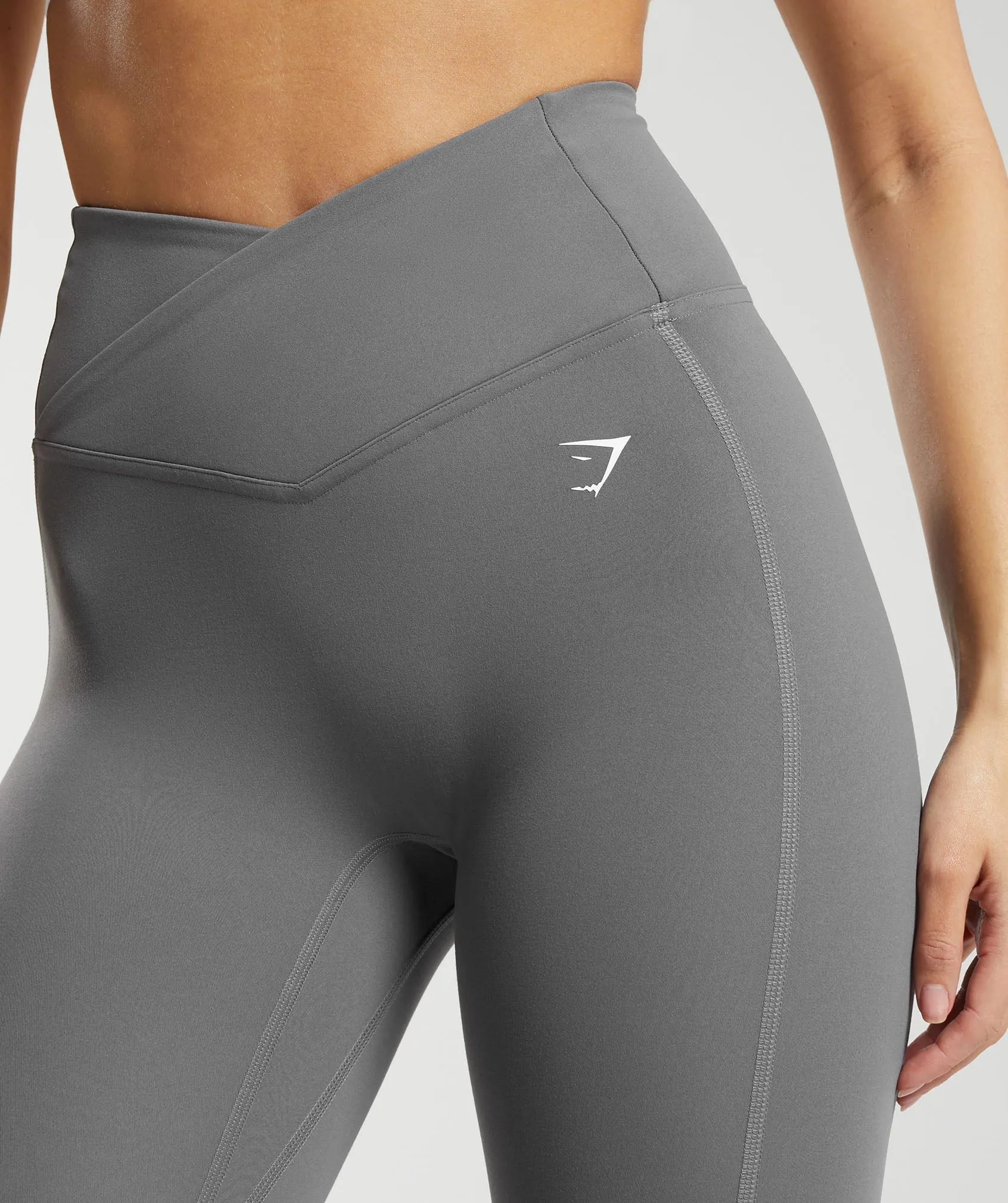 Gymshark Crossover Leggings - Brushed Grey