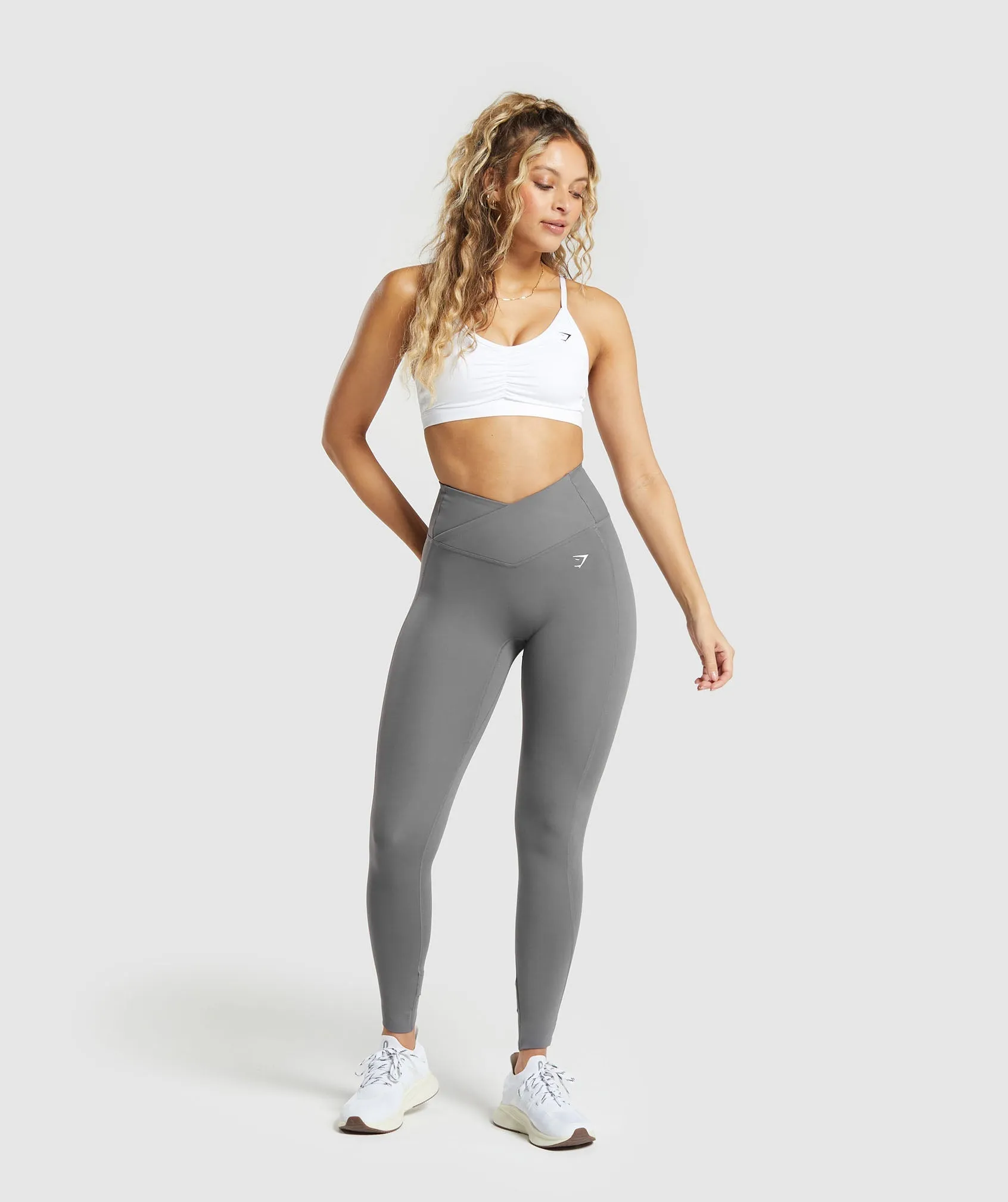 Gymshark Crossover Leggings - Brushed Grey