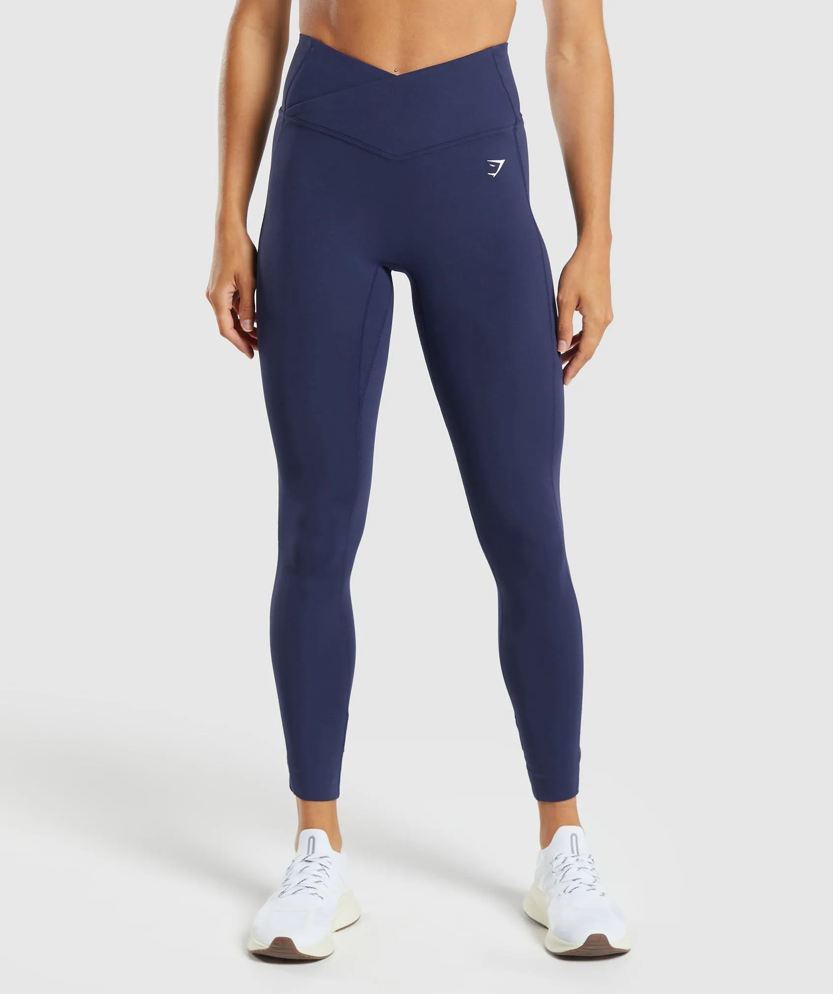 Gymshark Crossover Leggings - Deep Blue