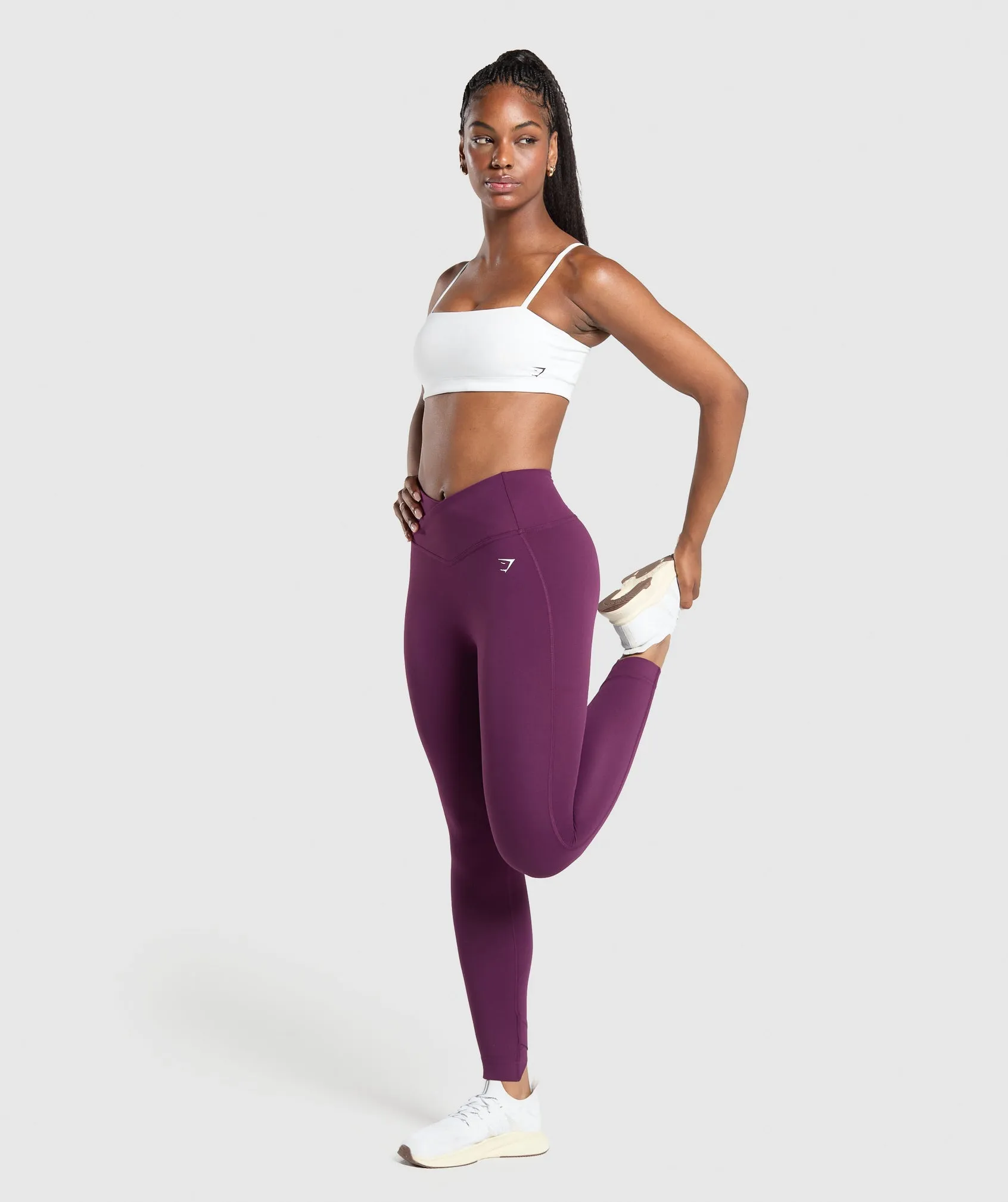 Gymshark Crossover Leggings - Magenta Purple